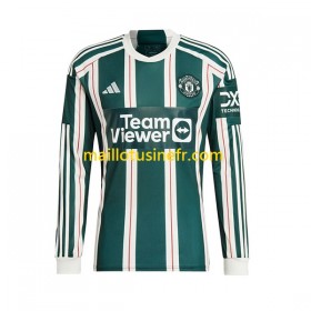 Maillot de Foot Manchester United Extérieur 2023-24 Manches Longues